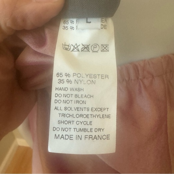 LILITH France Midi Skirt Iridescent Shimmer Rose Pink Pleated A-Line Size Large - Picture 3 of 16